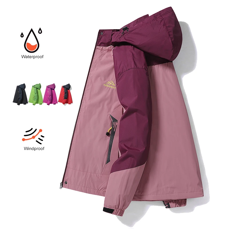 Cycling Rain Jacket Commute - Women Spring Trekking Jacket Outdoor Hiking