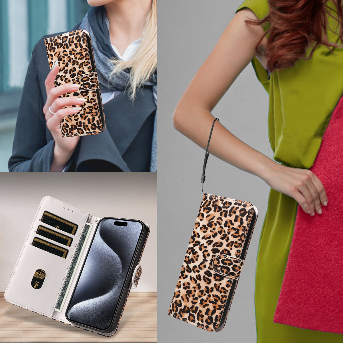 Faux Leather Phone Case for IP - огляд і ціна Kickstand Adjustable